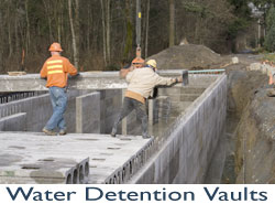 Water Detention Vault image used as button for PT-Slab page